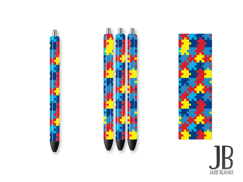 Pen Wrap-Autism Puzzle