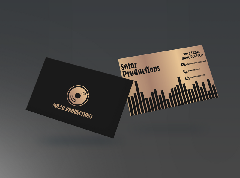 Black & Gold Studio Business Card