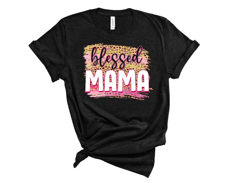 Blessed Mama Pink Glitter Leopard - Transfer