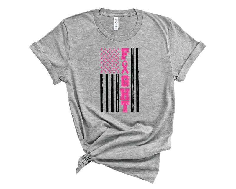 Breast Cancer Fight Flag - Graphic Tee