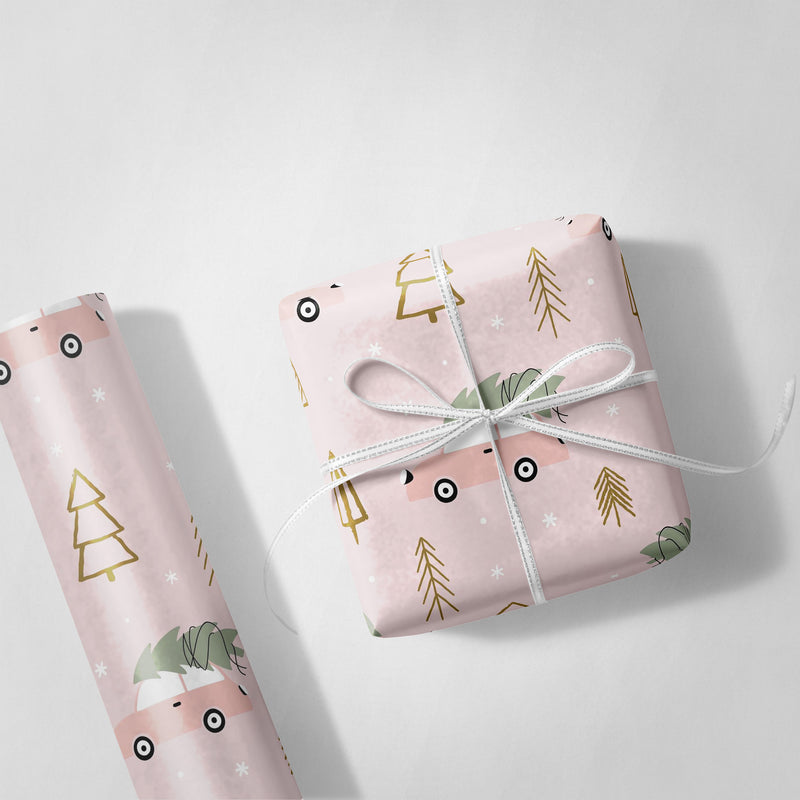 Christmas Tree Haul Wrapping Paper