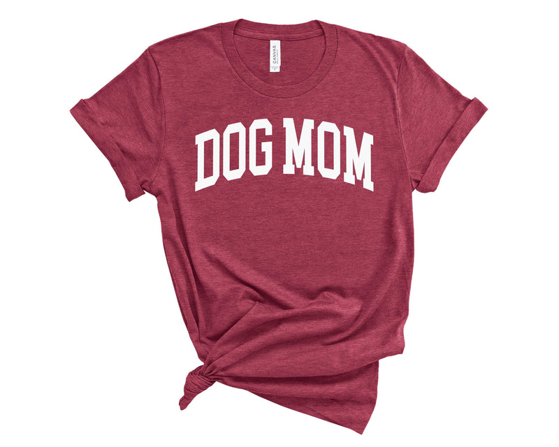 Dog Mom Varsity White -  Transfer