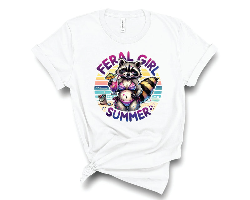 Feral Girl Summer Raccoon- Transfer