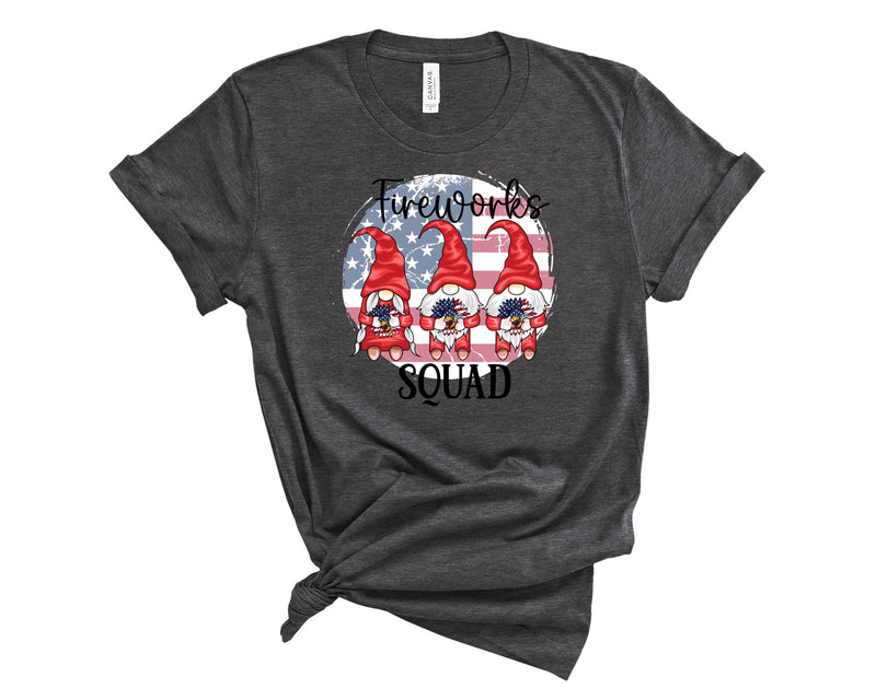 Fireworks Squad Gnome Distressed- Transfer