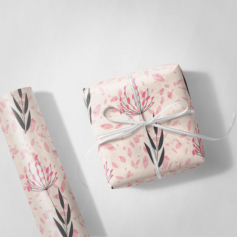 Floral Valentine C Wrapping Paper