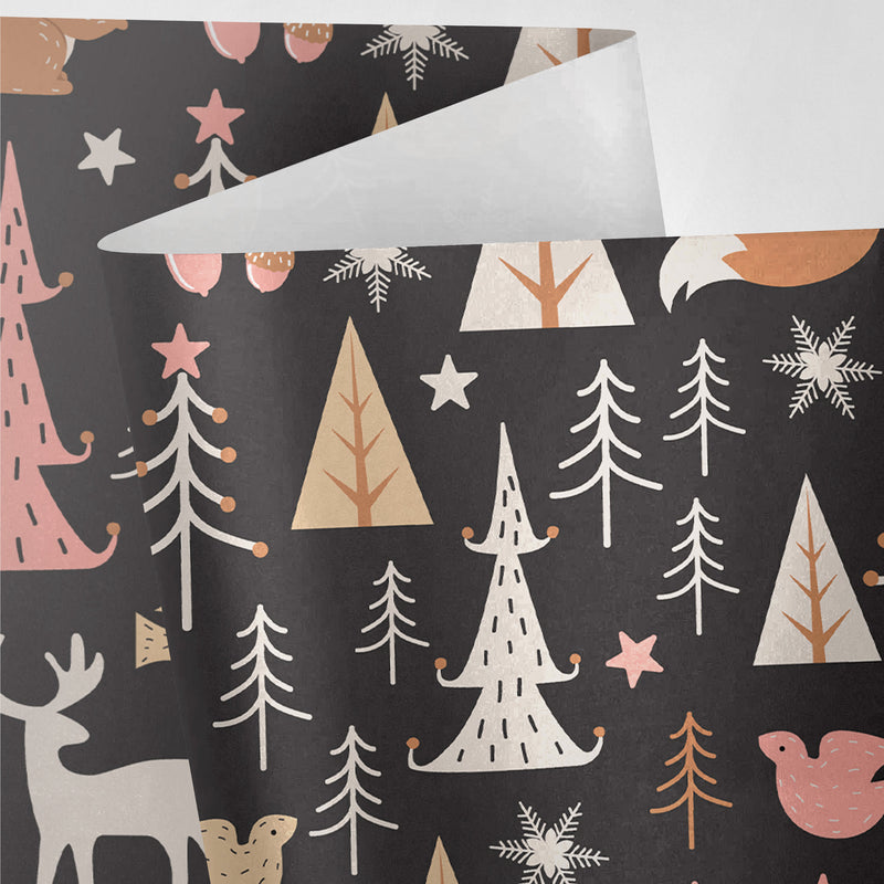 Black Forest Animals Wrapping Paper