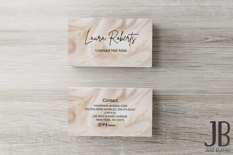 Golden Satin Business Card