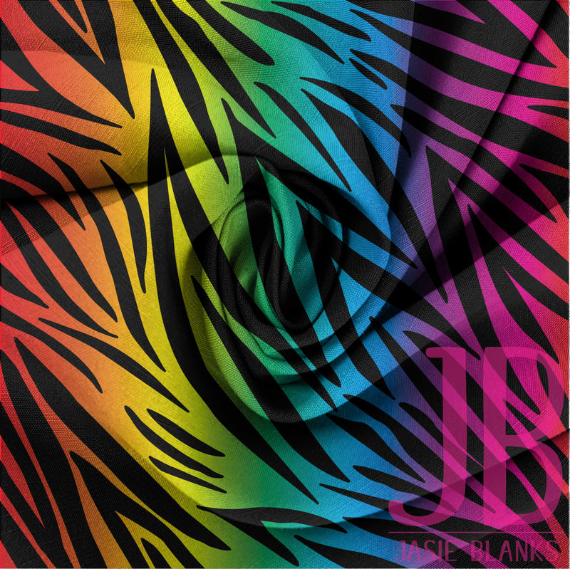 Gradient Zebra (Rainbow) Fabric