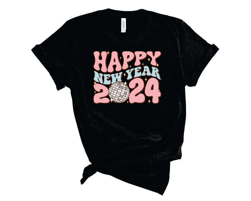 Happy New Year 2024 Pink - Transfer