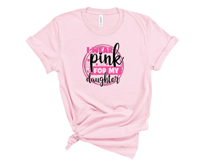 I Wear Pink For My Daughter Circle-Transfer