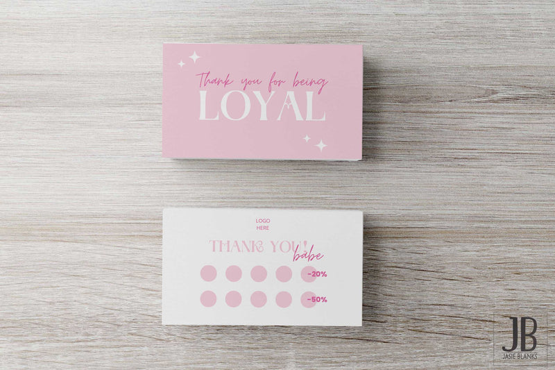 Light Pink Loyalty Card