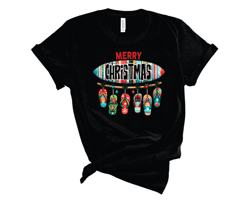 Merry Christmas Flip Flops - Graphic Tee