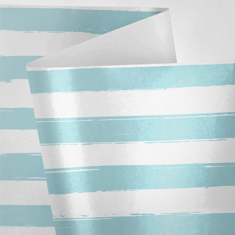 Mint Green Stripes Wrapping Paper