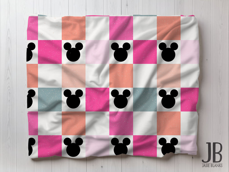 Mousey Tile Plush Blanket