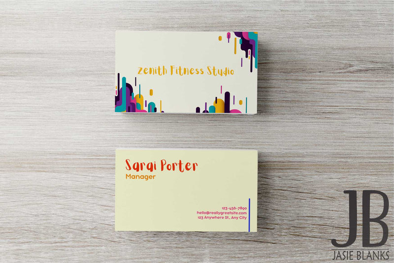 Neon Drip Business Card