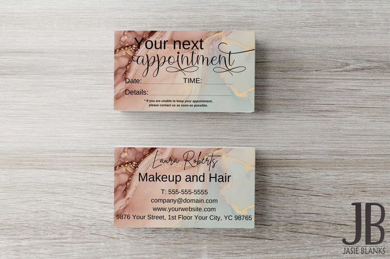 Neutral Marble Appointment Card