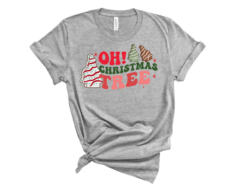 Oh Christmas Tree Cake Retro - Graphic Tee