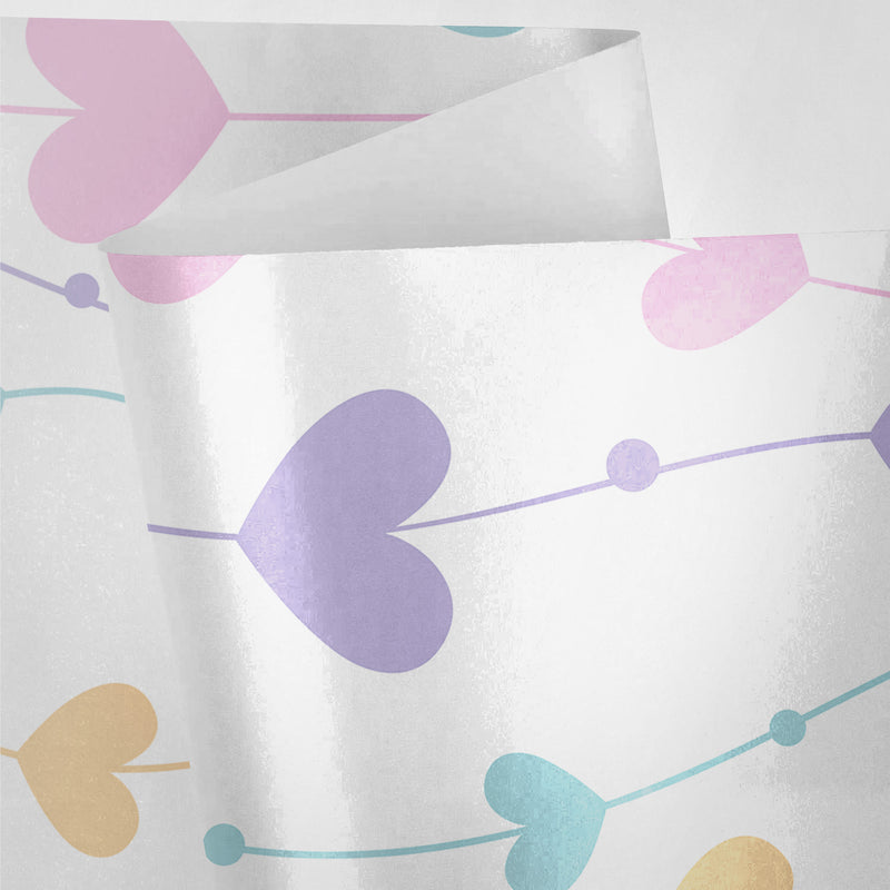 Pastel Hearts Wrapping Paper