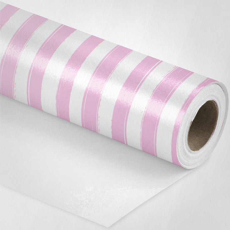 Pink Stripes Wrapping Paper