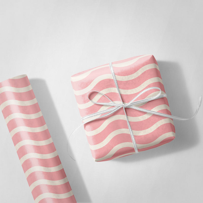 Pink Swirls Wrapping Paper