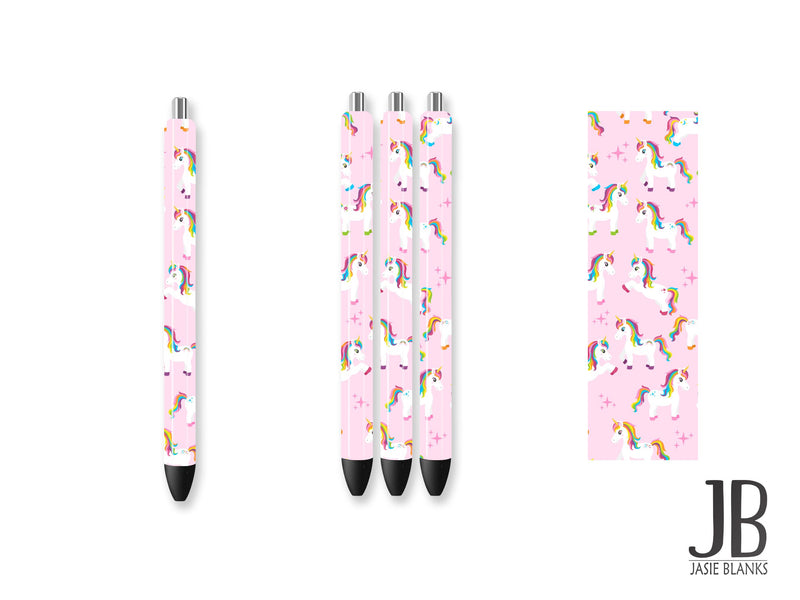 Pen Wrap-Pink Unicorn