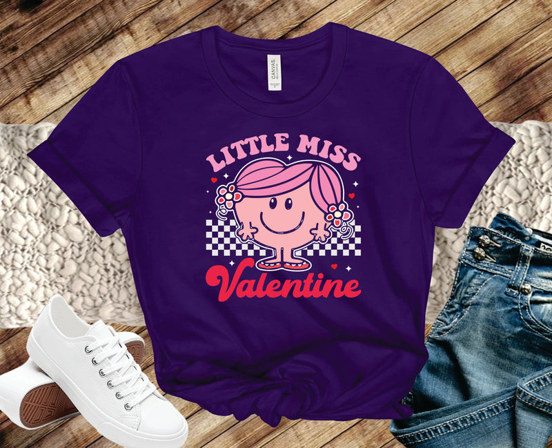 Retro Little Miss Valentine - Transfer