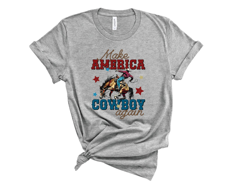 Rustic Make America Cowboy Again - Transfer