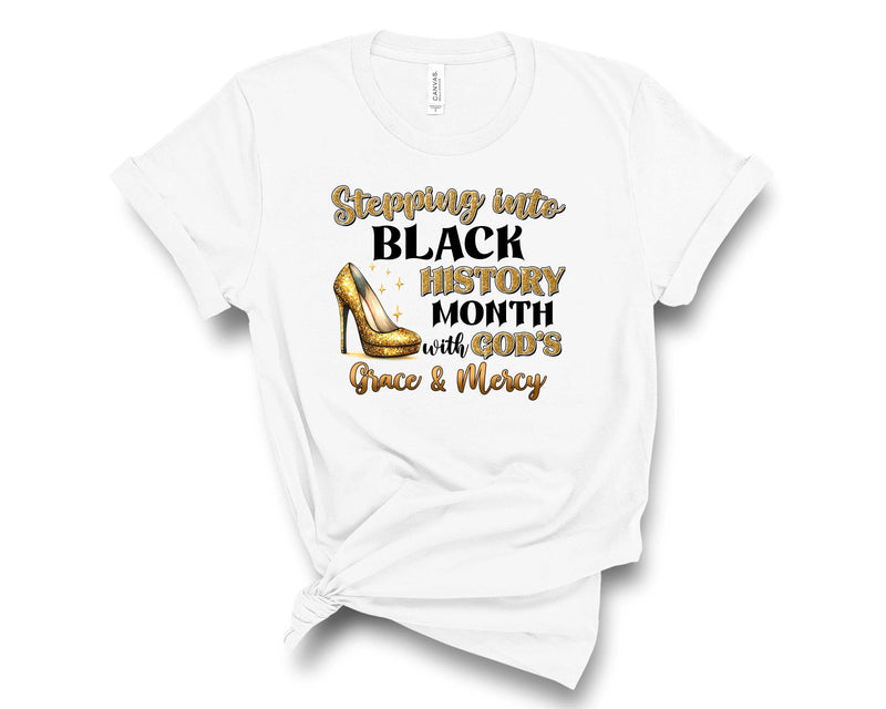 Stepping Into Black History Month Gold - Transfer