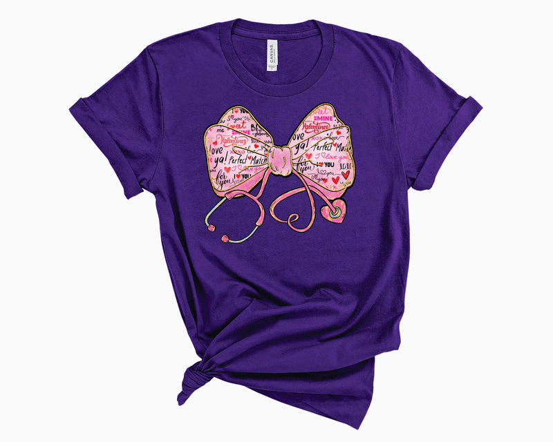 Stethoscope Valentine Bow  - Transfer