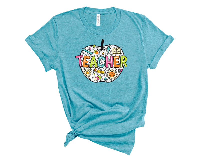 Teacher Apple Dots  - Transfer