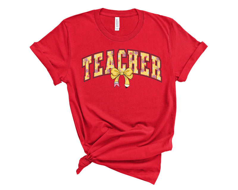 Teacher Coquette Pencil - Transfer