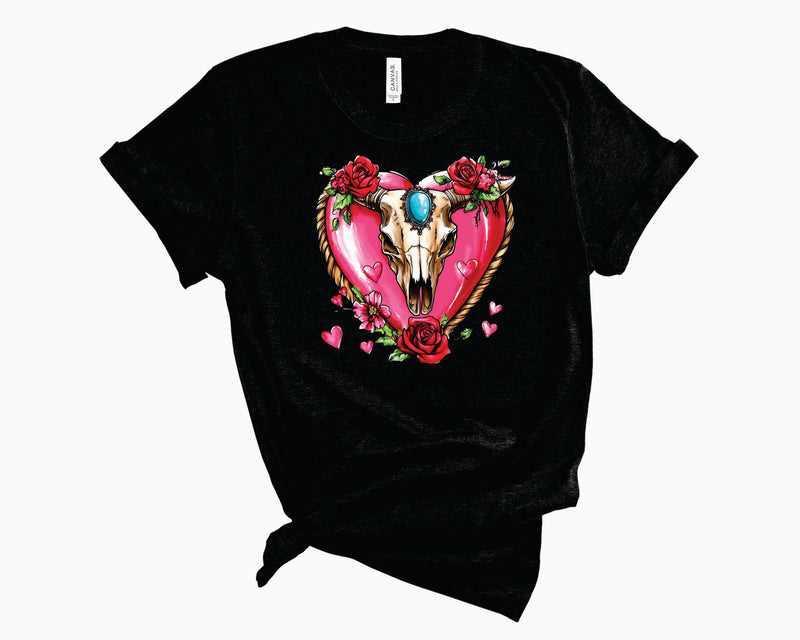 Valentine Cow Skull - Transfer