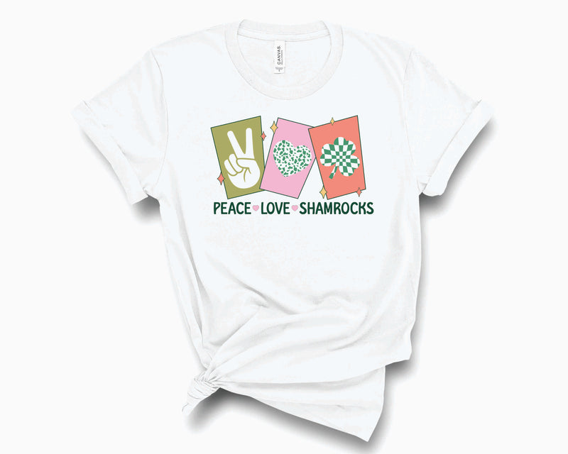 Vintage Peace Love Shamrocks - Transfer