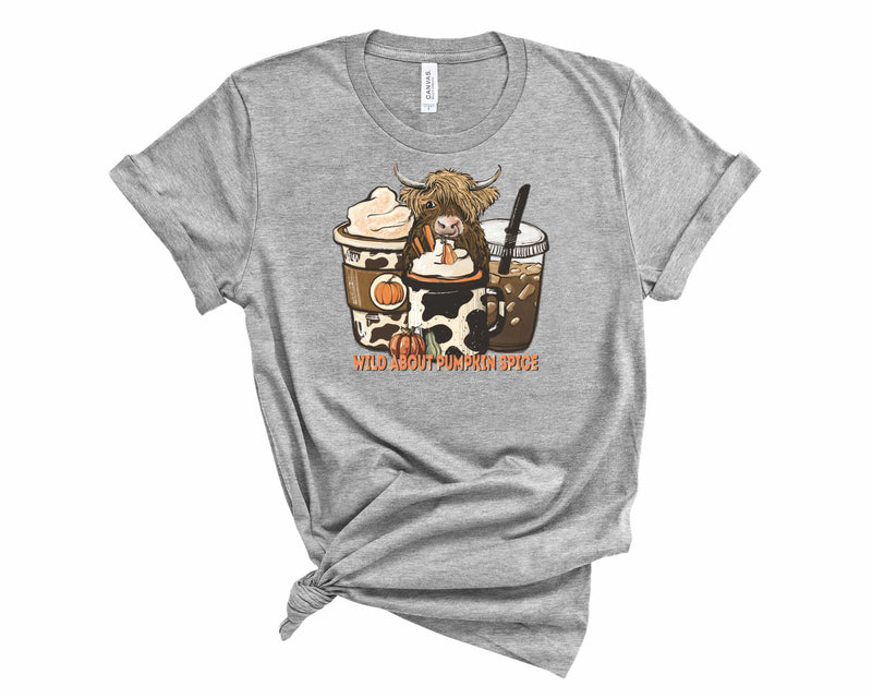 Wild About Pumpkin Spice Highland Cow - Graphic Tee