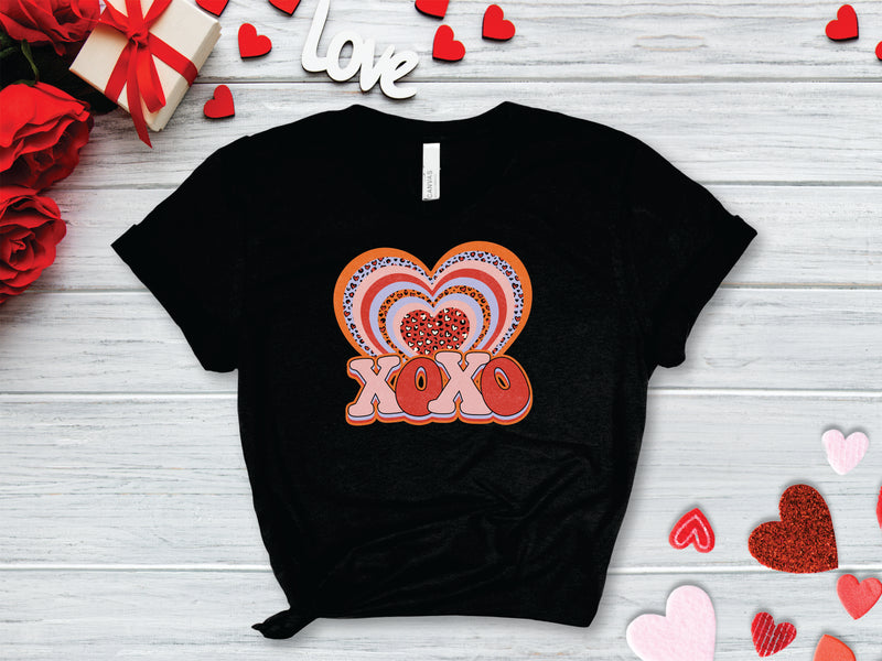 XOXO Leopard Red Heart - Transfer