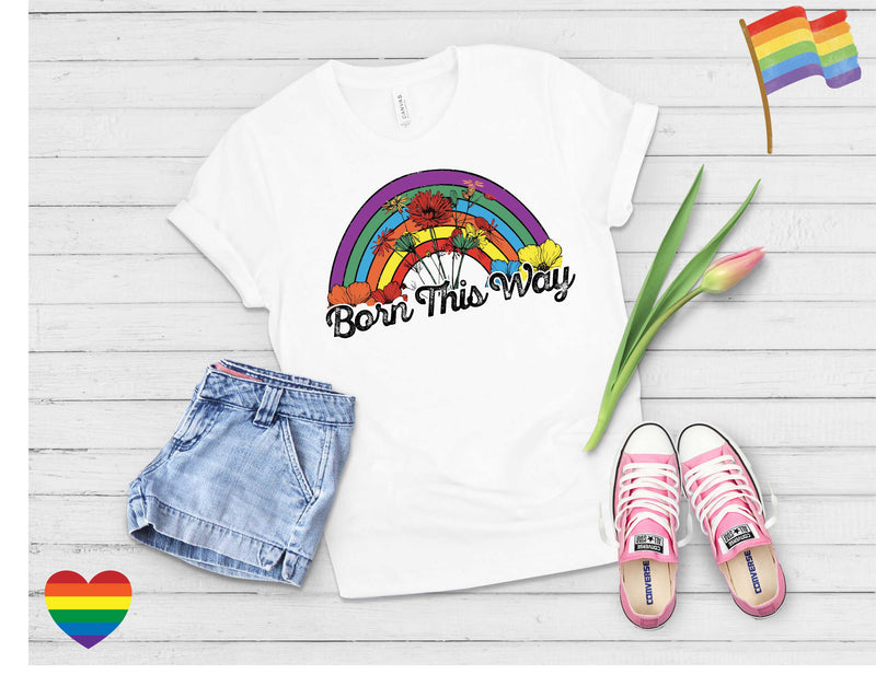 Born This Way Retro Rainbow - Transfer