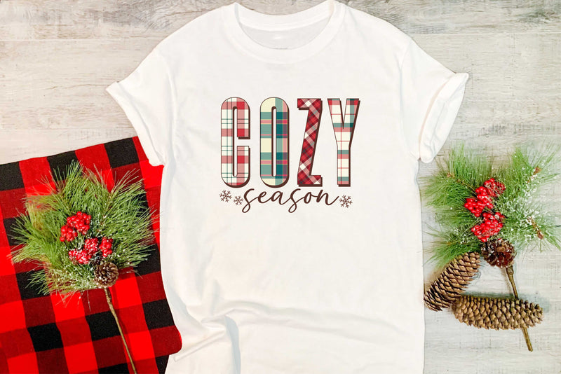 Cozy Season Christmas Plaid - Transfer