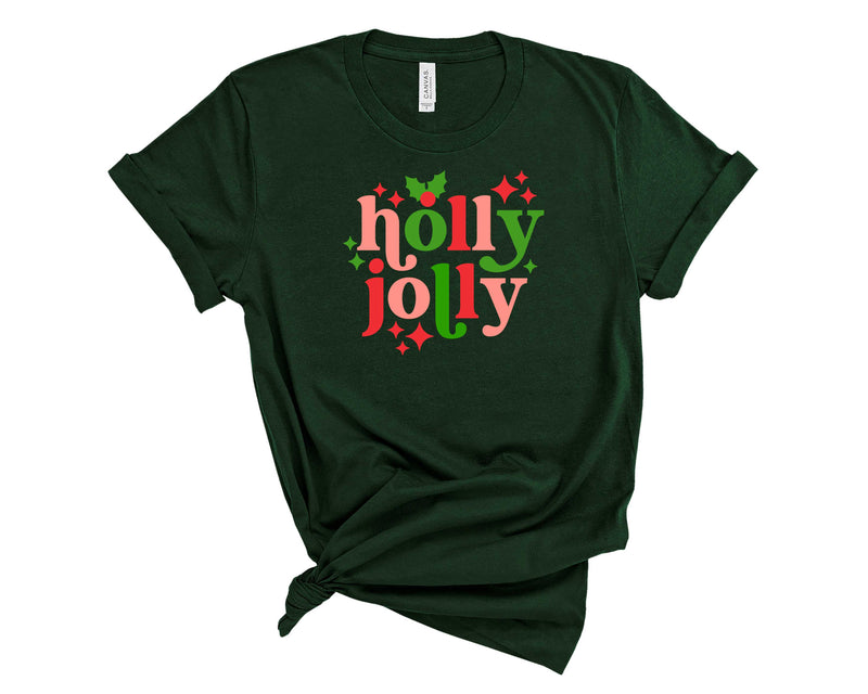 Holly Jolly Retro Sparkle - Transfer
