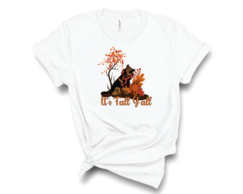 It's Fall Y'all German Shepherd - Graphic Tee