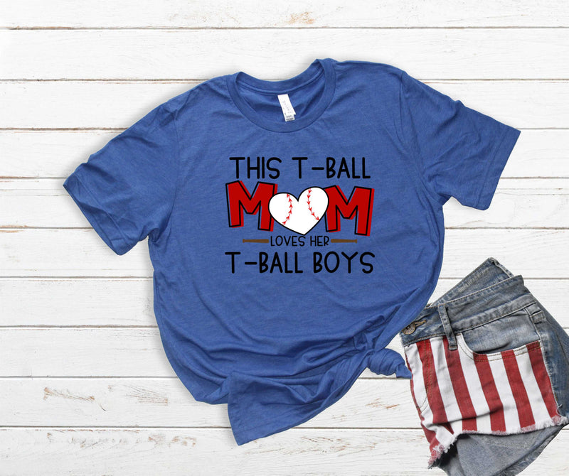 This T-Ball Mom Loves Her T-Ball Boys - Transfer