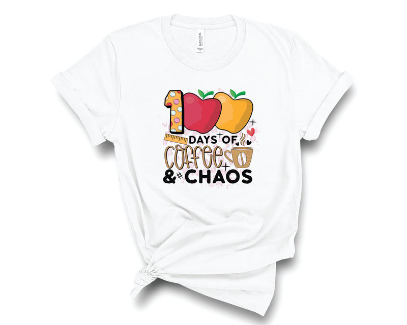 100 Days Of Coffee & Chaos- Graphic Tee