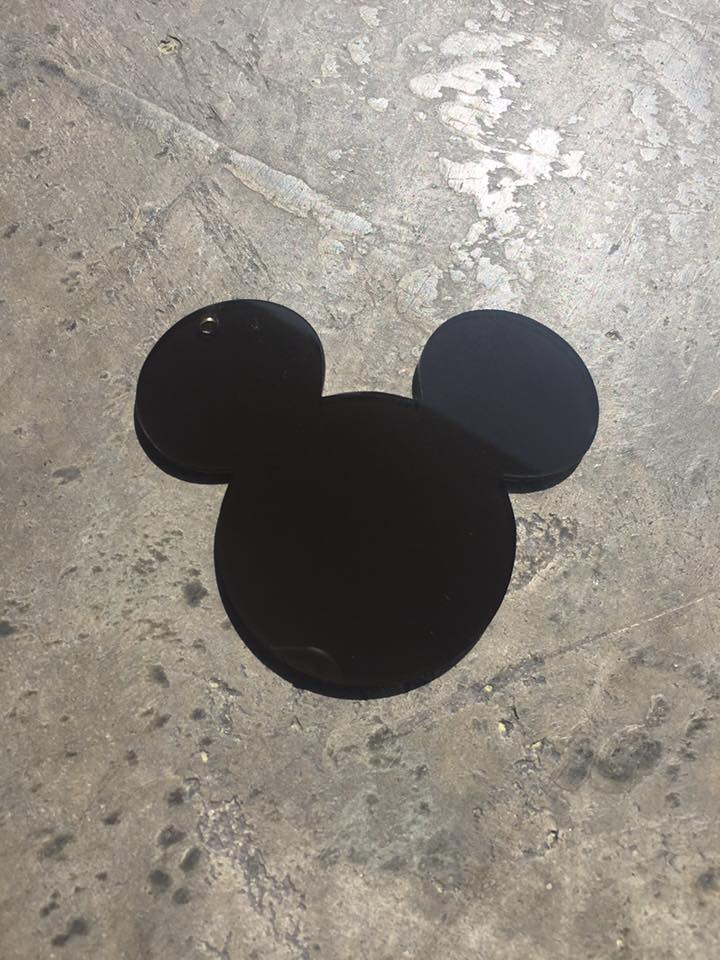 Acrylic Mickey  Keychain Size