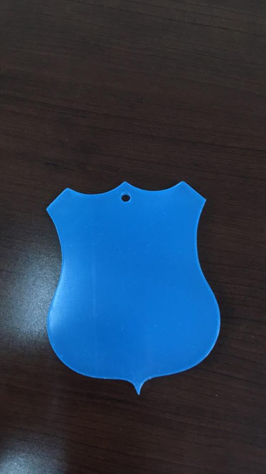Acrylic Police Badge