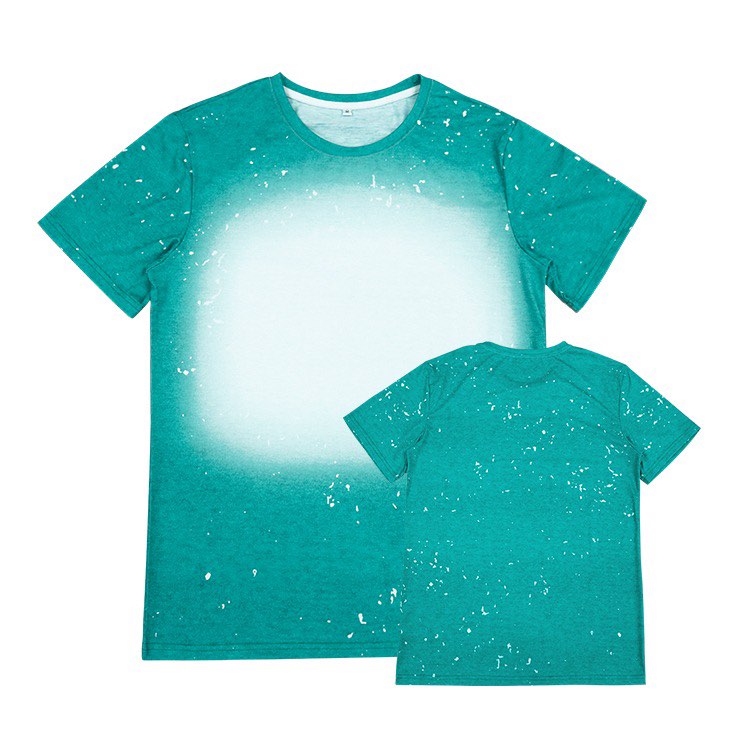 Polyester Bleach T-Shirt - Heathered Teal
