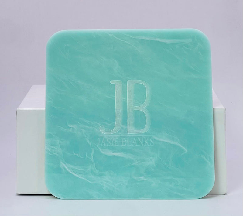 1/8" Mint Marble Acrylic Sheet