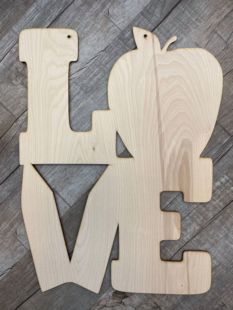 LOVE Teacher  Wood Design