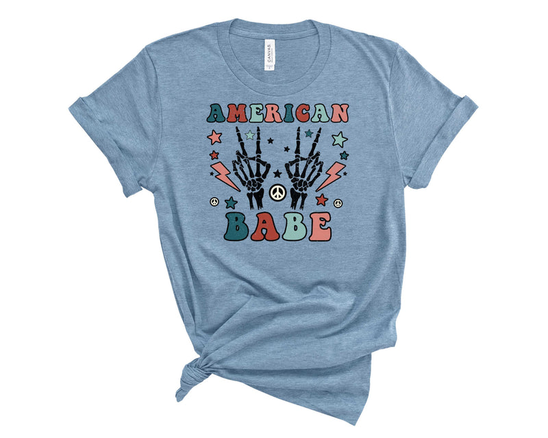 American Babe Peace Sign - Transfer
