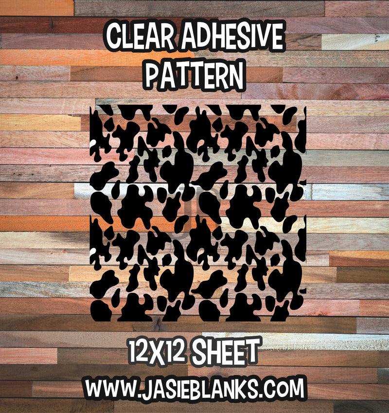 Clear Adhesive - Animal Print