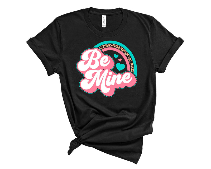 Be Mine Leopard Rainbow - Graphic Tee