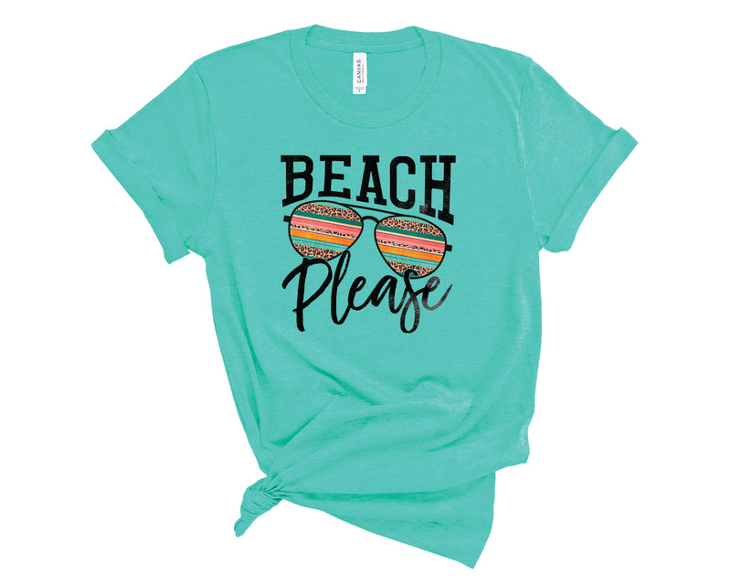 Beach Please Sunglasses Serape - Graphic Tee